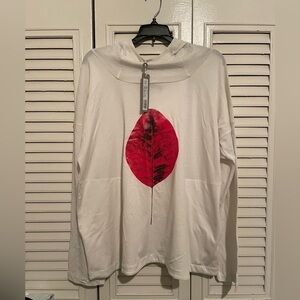 High by clare campbell red leaf 🍁 hoodie